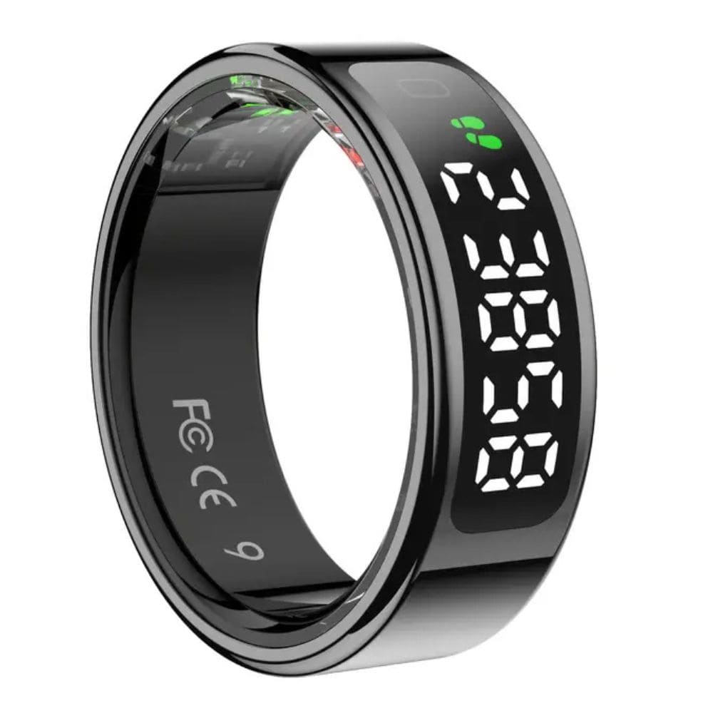 LED Display Smart Ring Black