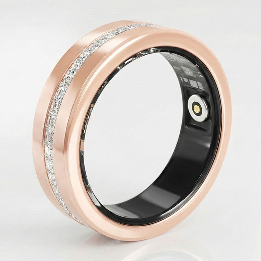Diamond Inlaid Smart Ring