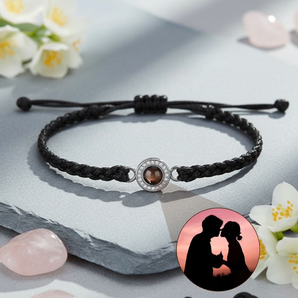Woven Circle Photo Projection Bracelet