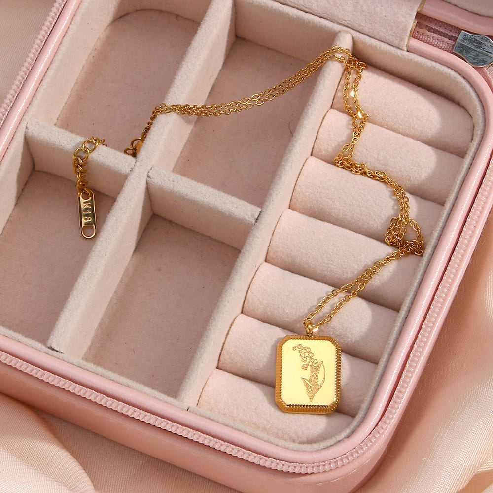 Golden Floral Necklace