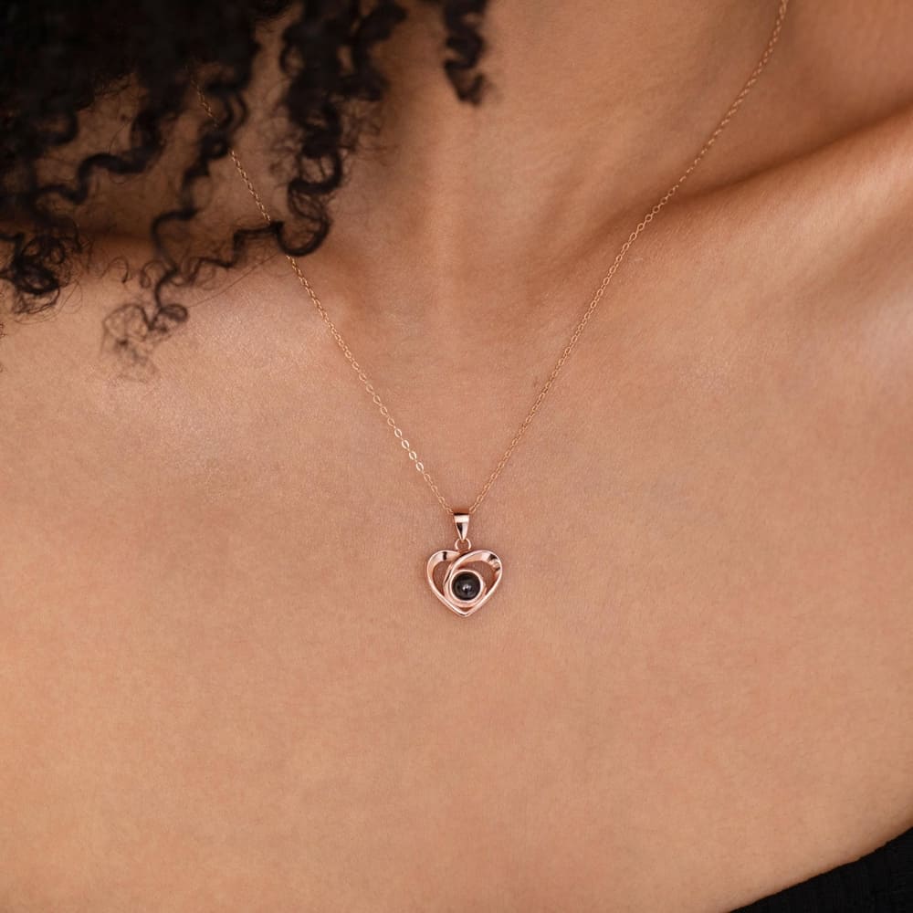 Infinity Heart Projection Pendant