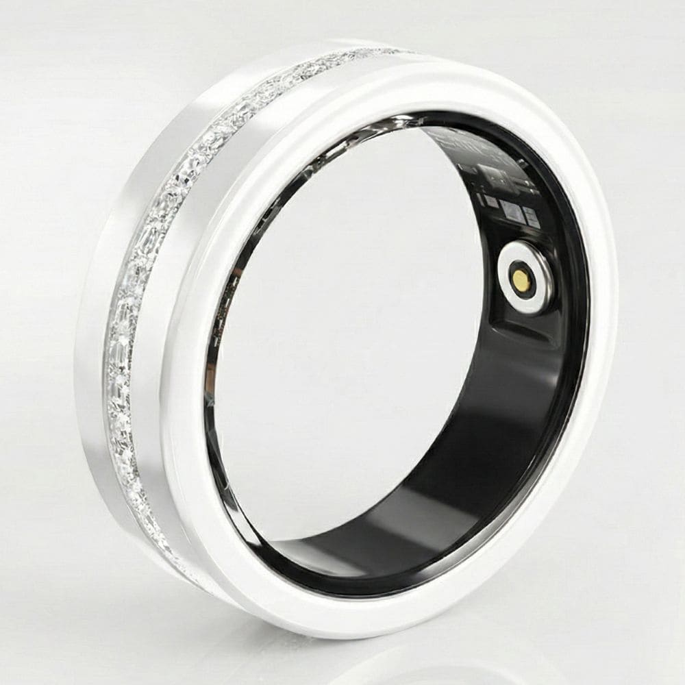 Diamond Inlaid Smart Ring