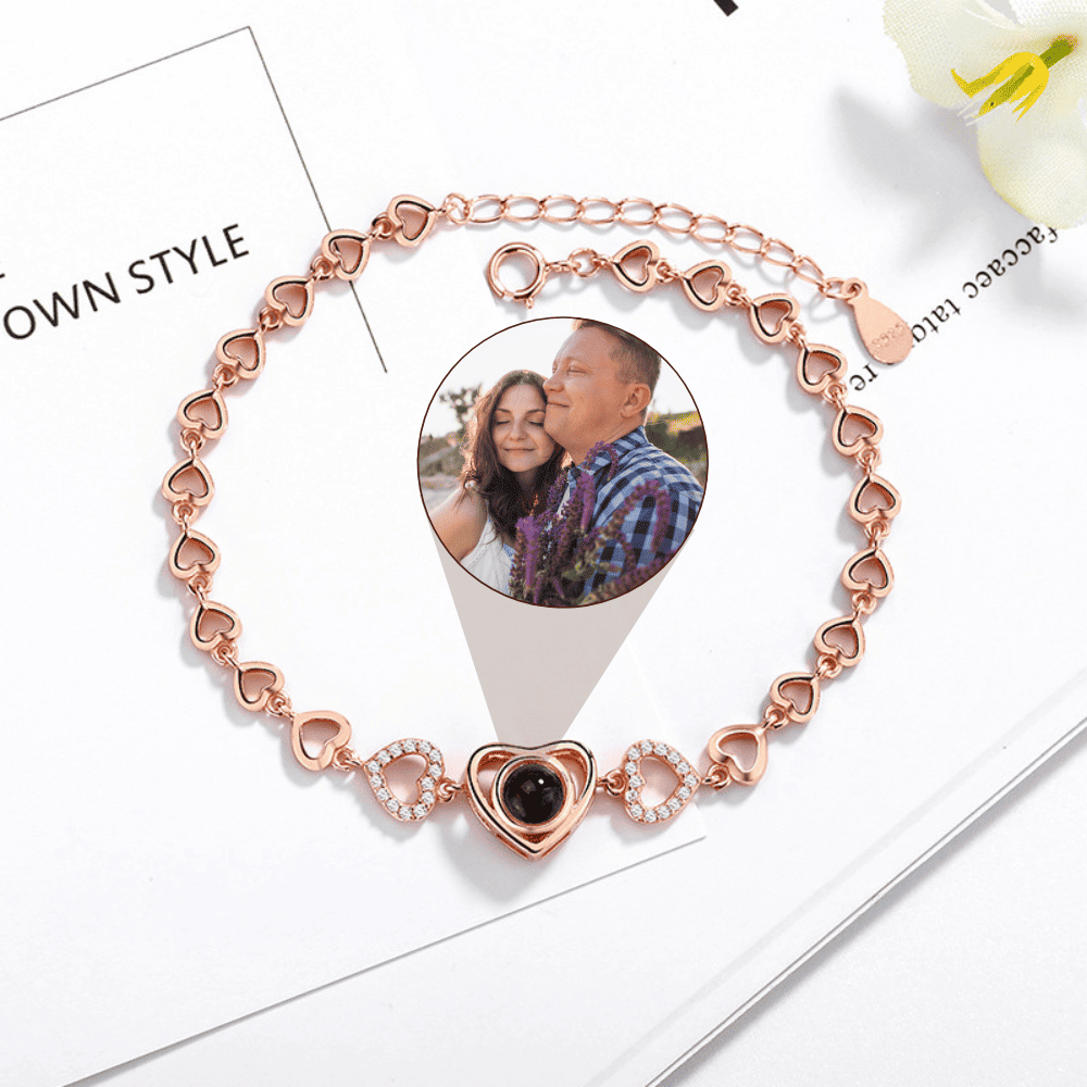 Heart Photo Projection Bracelet