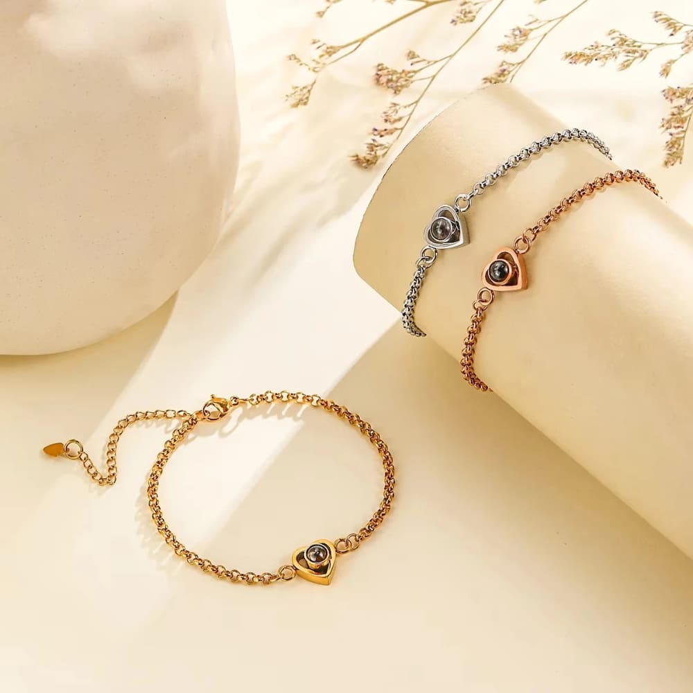 Heart Photo Projection Bracelet