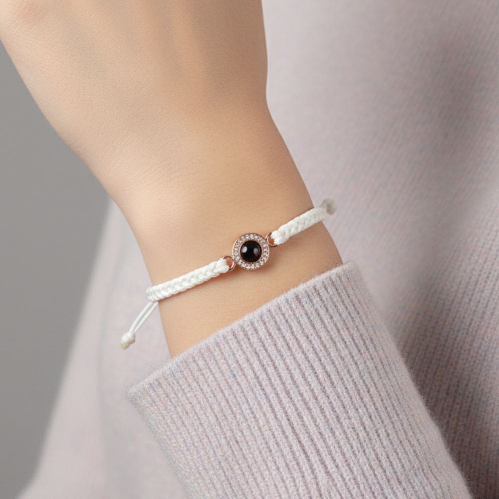 Woven Circle Photo Projection Bracelet