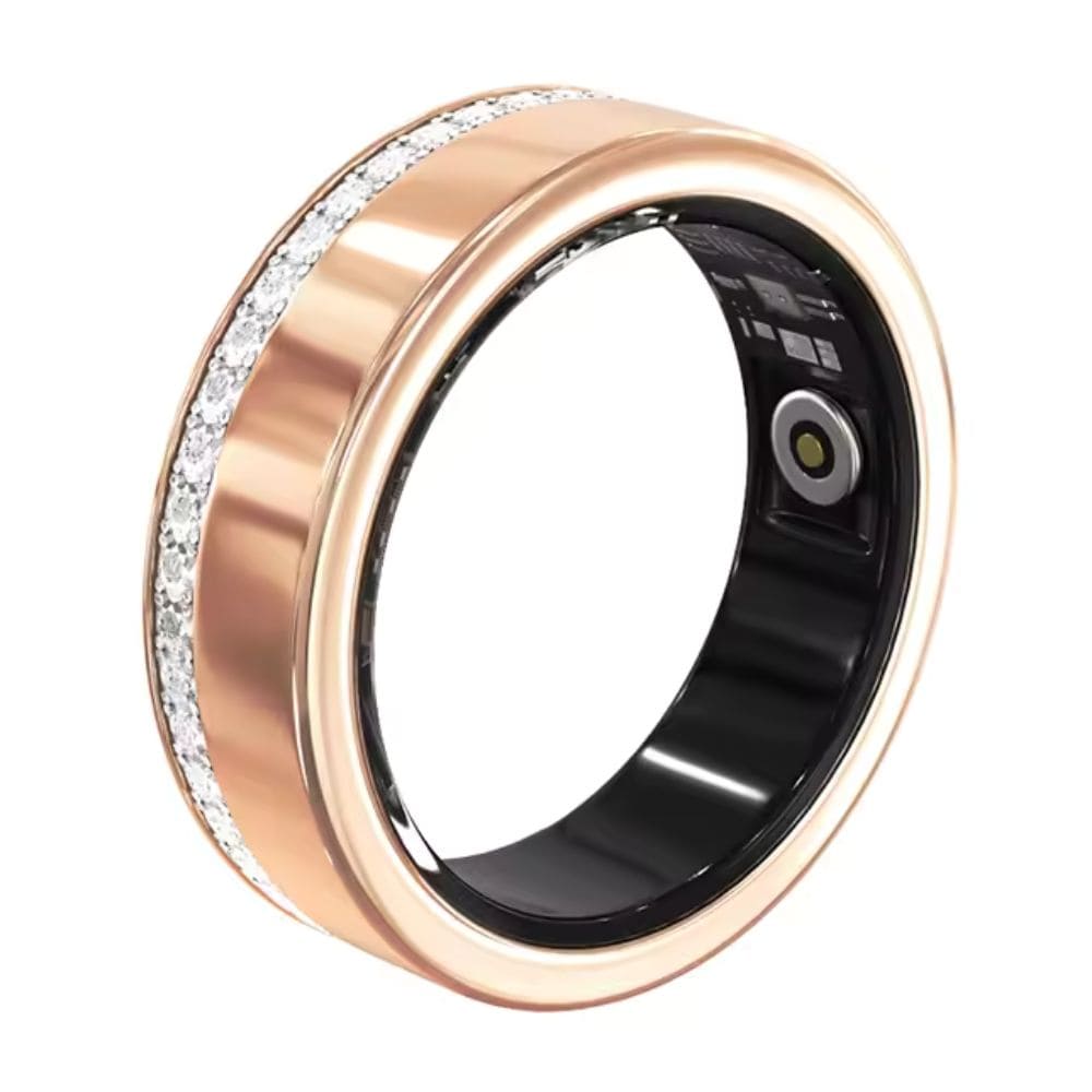 Crystal Edge Smart Ring Rose Gold