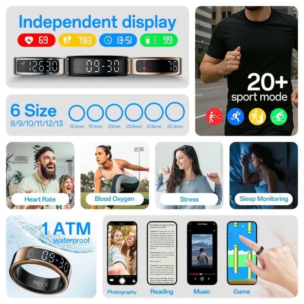 LED Display Smart Ring