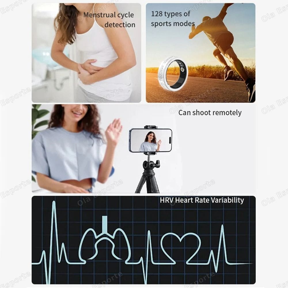 Diamond Inlaid Smart Ring