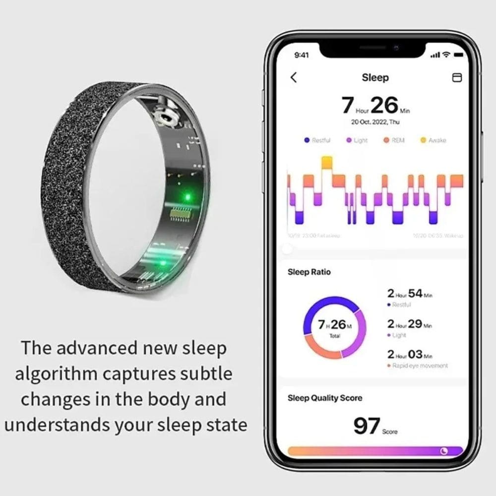 Sandblasted Smart Ring
