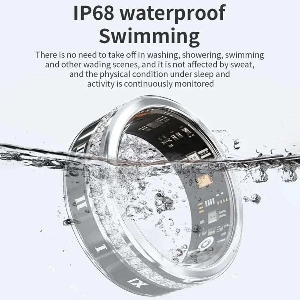 Diamond Inlaid Smart Ring