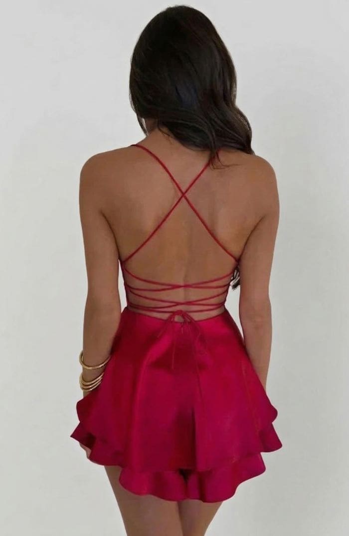 Selara Satin Mini Dress