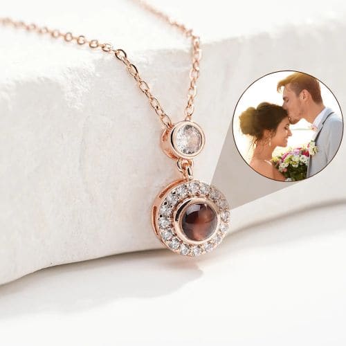 Circle Projection Necklace