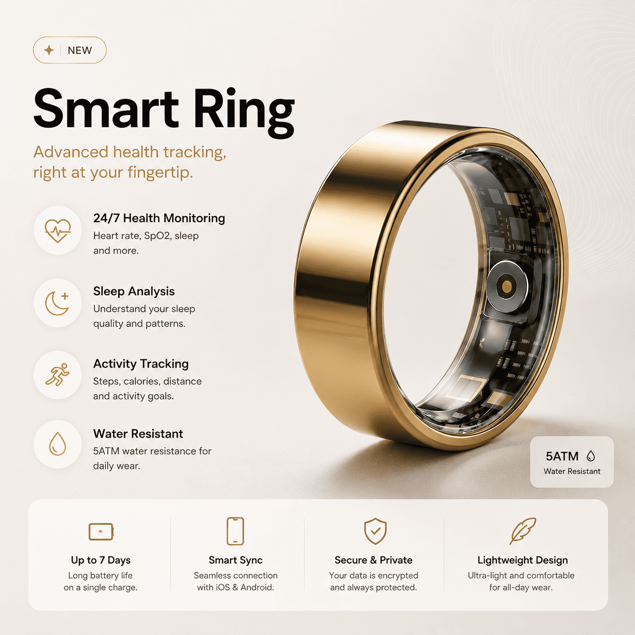 Minimalist Smart Ring 2025
