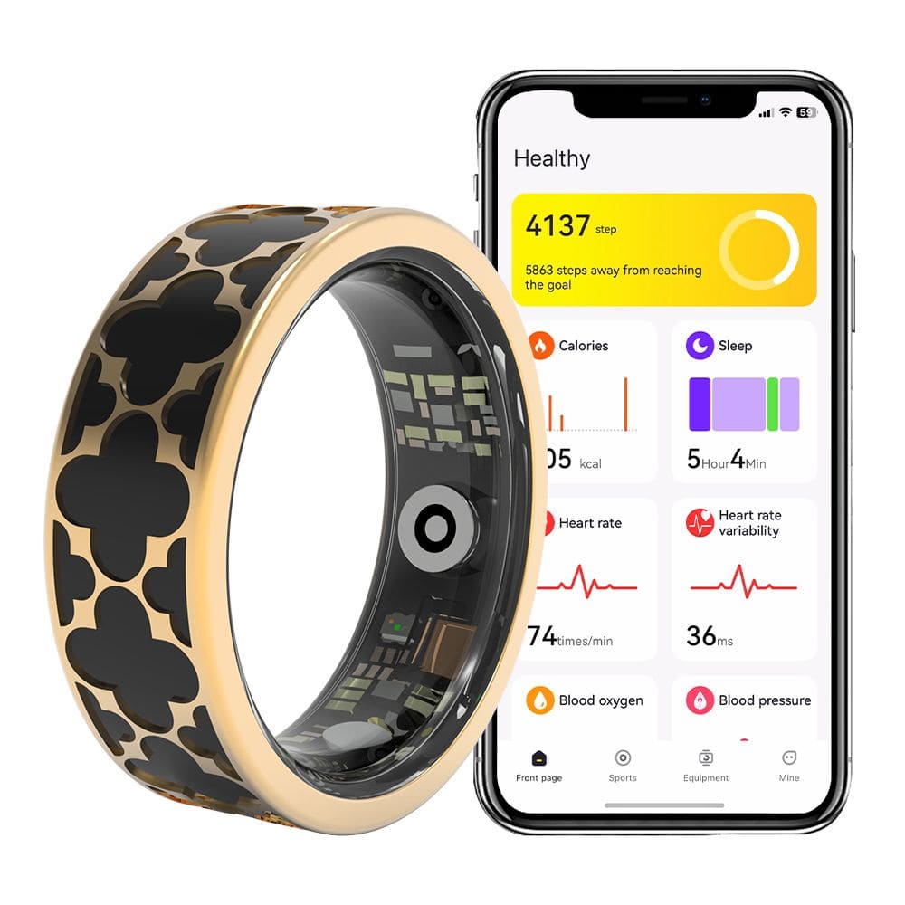 Clover Pattern Smart Ring