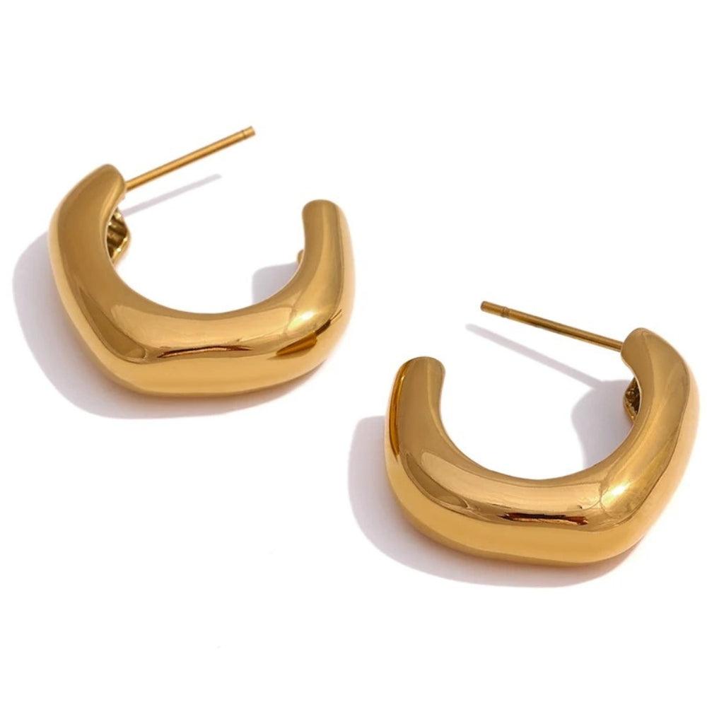 Soft Curve Hoops - Father and Daughter Jewelry