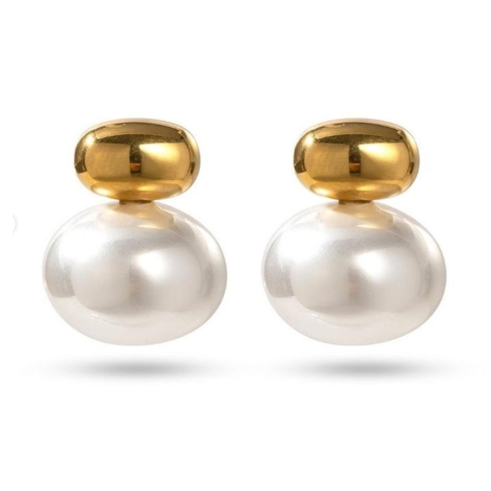 Binary Pearl Glow Earrings - Father and Daughter Jewelry