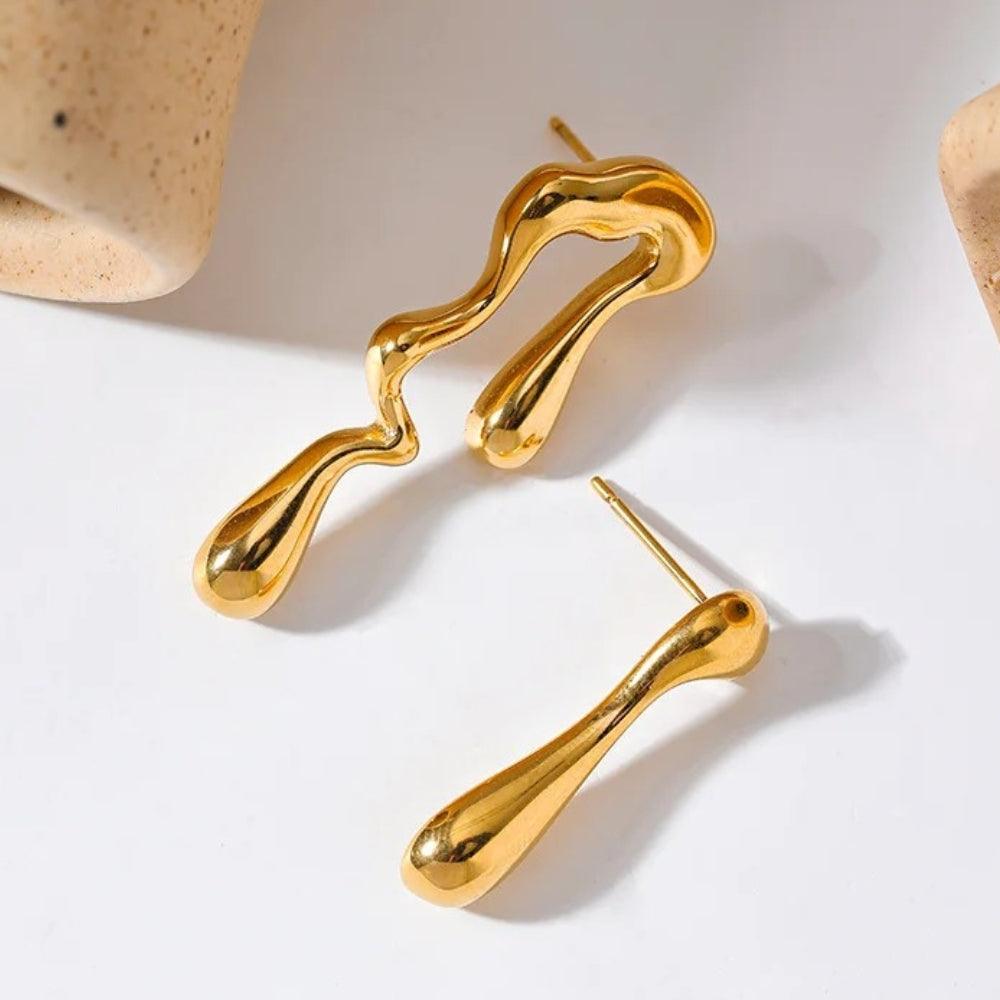 Melted Muse Earrings - Father and Daughter Jewelry