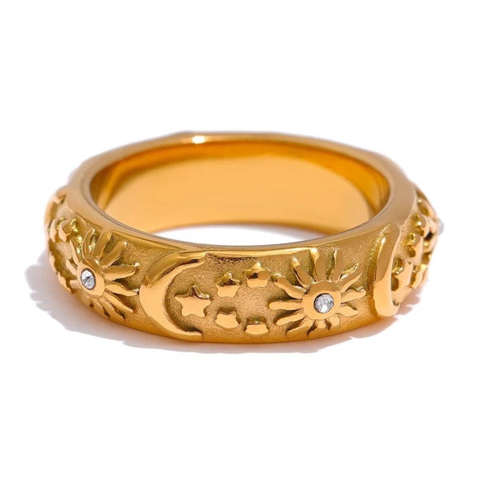 Astral Luminary Trio Ring - Father and Daughter Jewelry