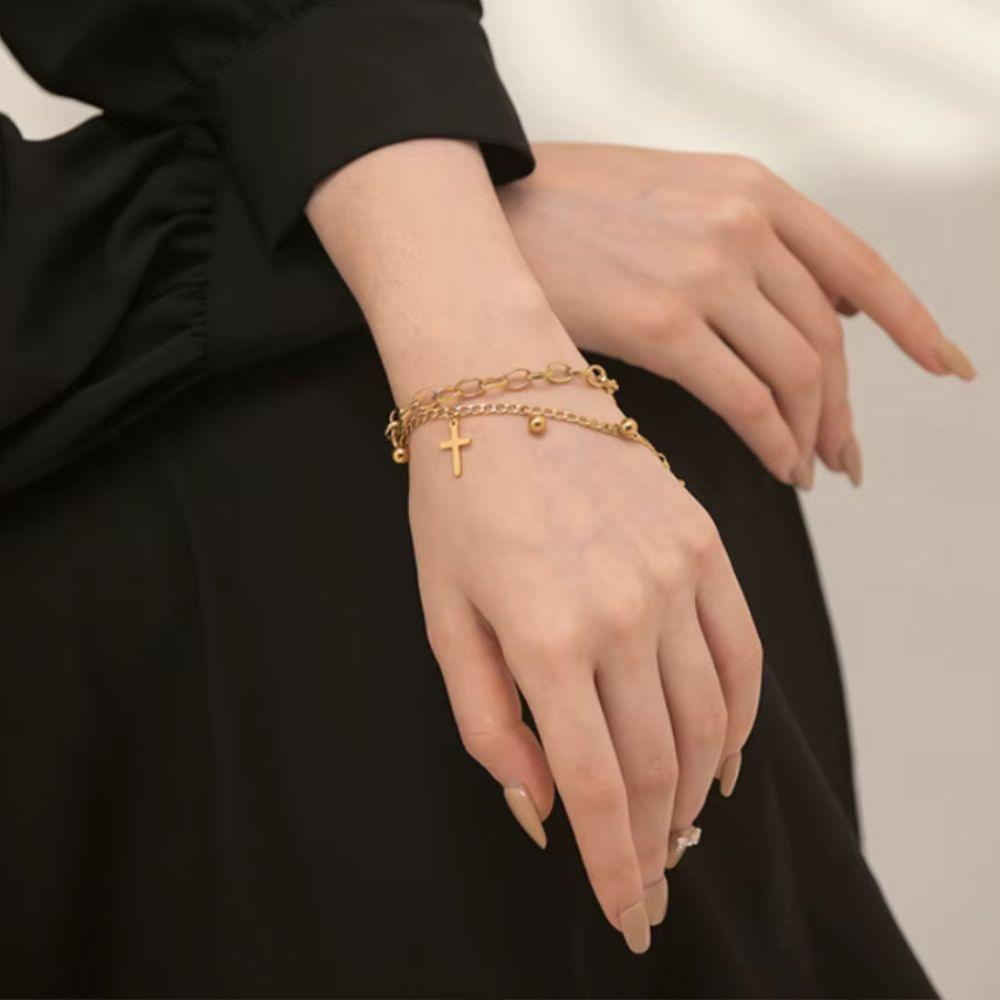 Divine Layers Bracelet - Father and Daughter Jewelry