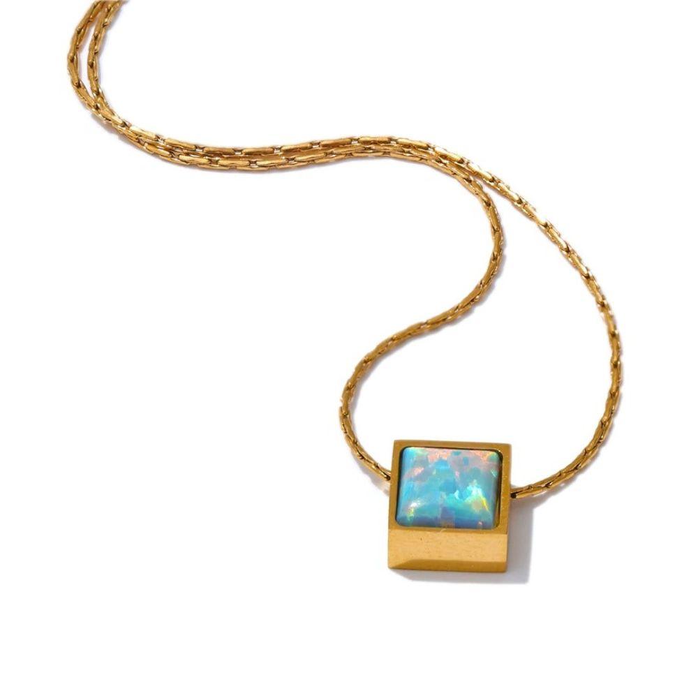 Opal Prism Necklace - Father and Daughter Jewelry