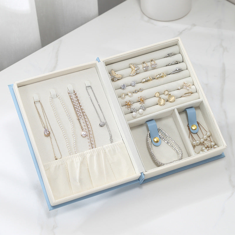 Magic Book Jewellery Organizer Blue