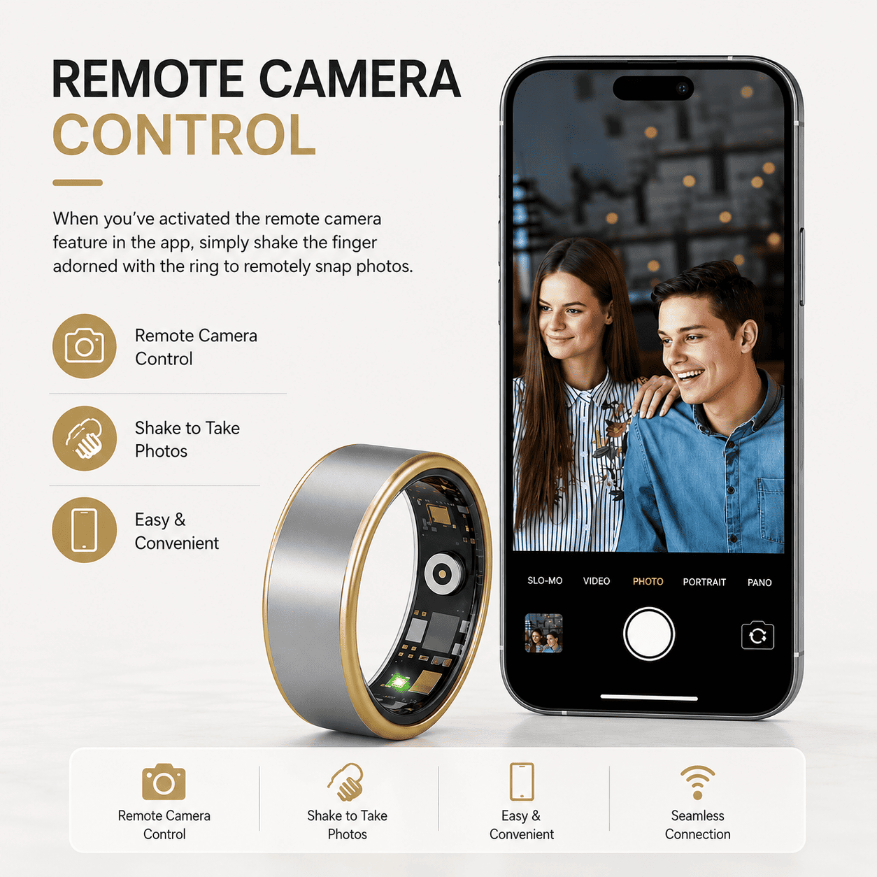 Minimal Band Smart Ring