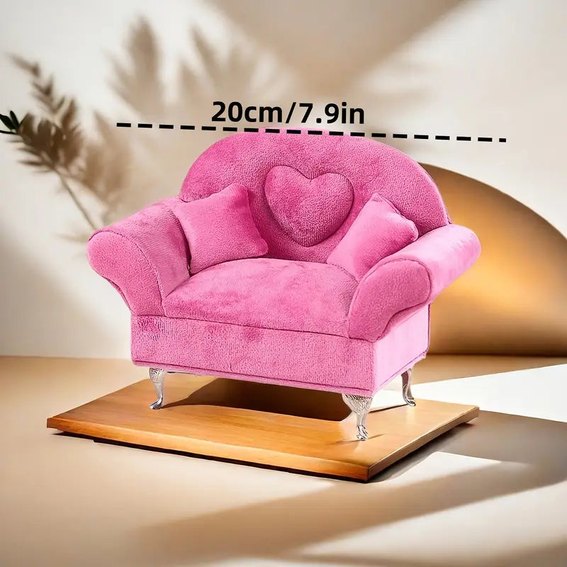 Velvet Sofa Jewellery Case Velvet Sofa Jewelry Box