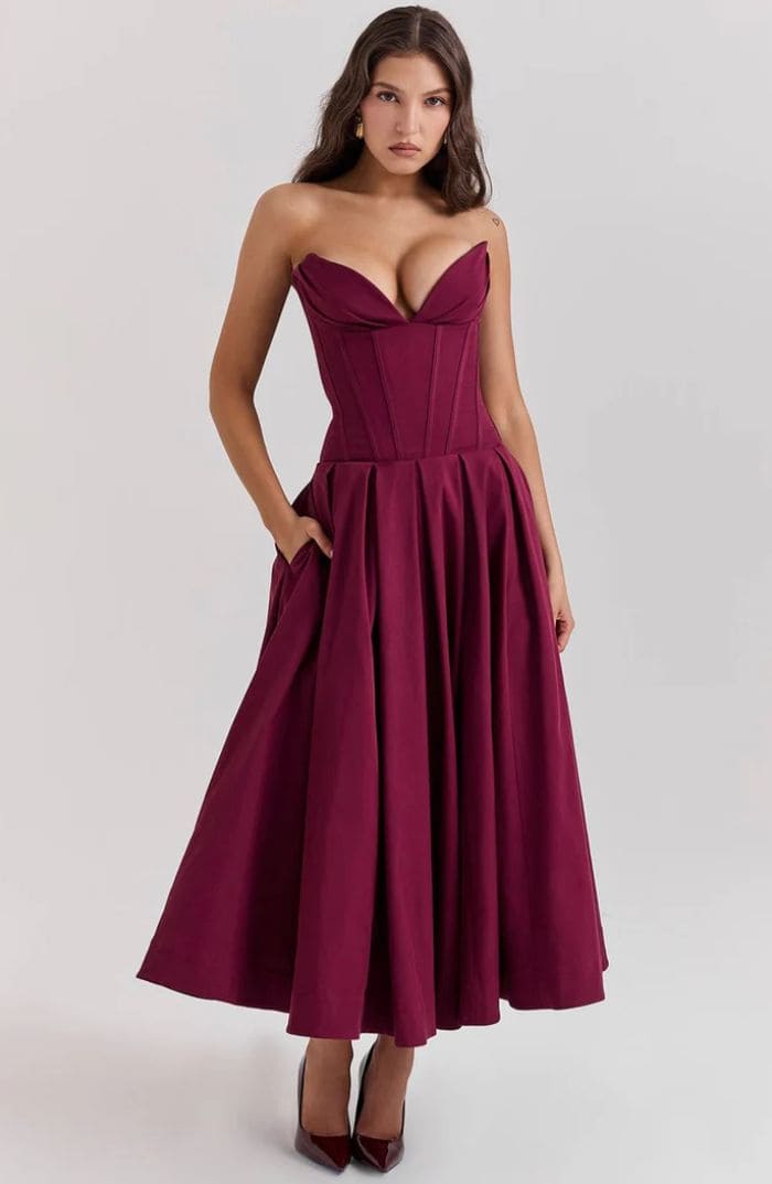 Seralyn Corset Maxi Dress