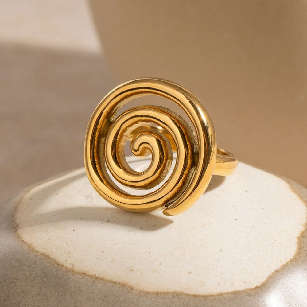Spiral Statement Ring