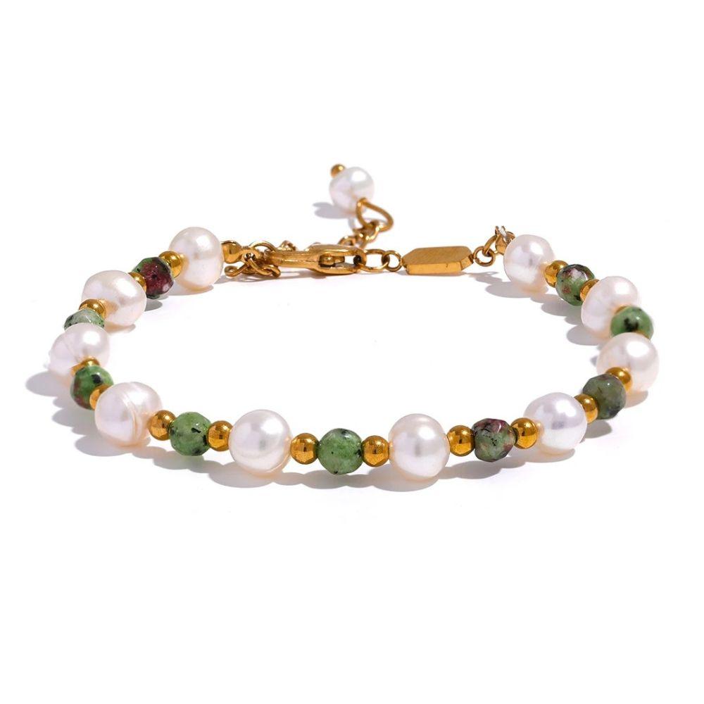 Verdant Pearl Bracelet - Father and Daughter Jewelry