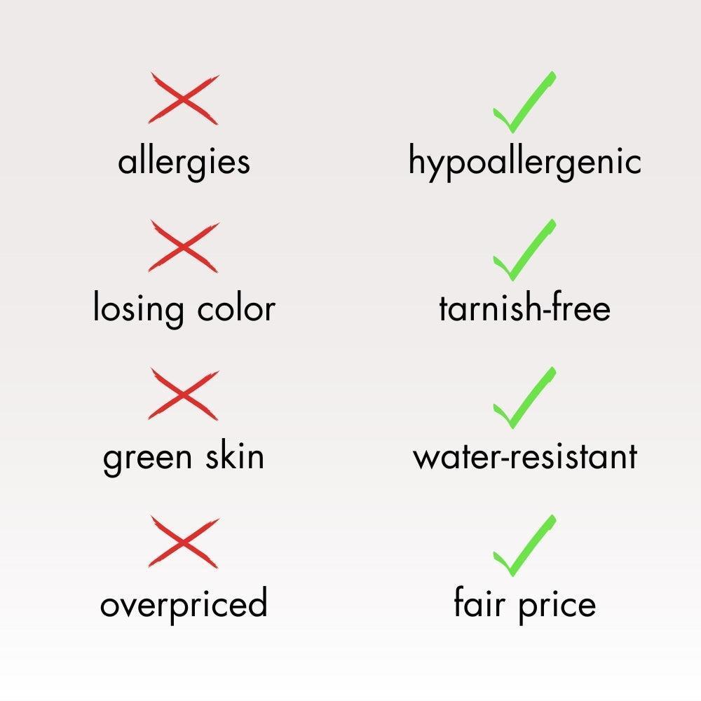 Bold Heart Bead Necklace - Father and Daughter Jewelry