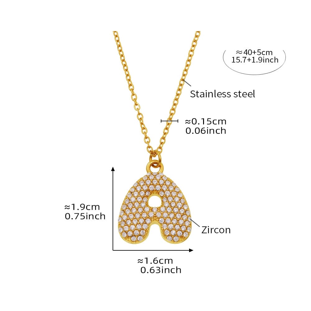 Initial Sparkle Necklace