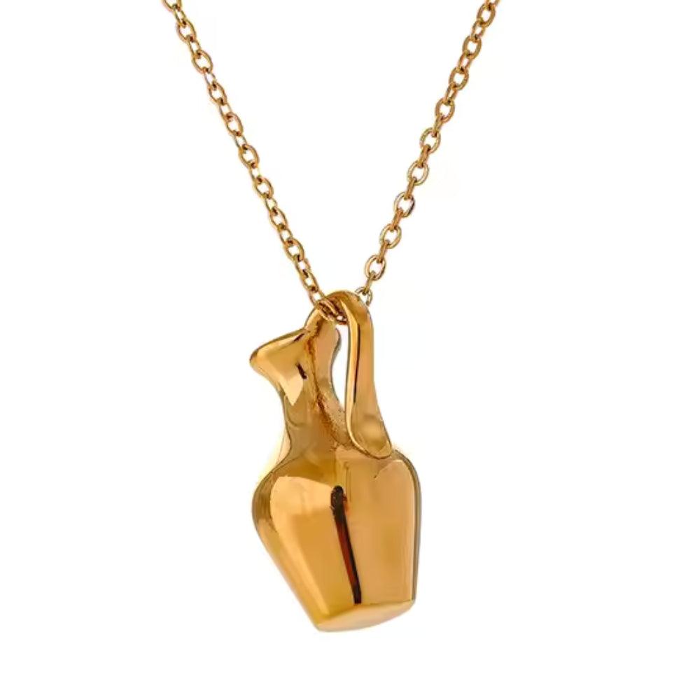 Amphora Gold Necklace - Father and Daughter Jewelry