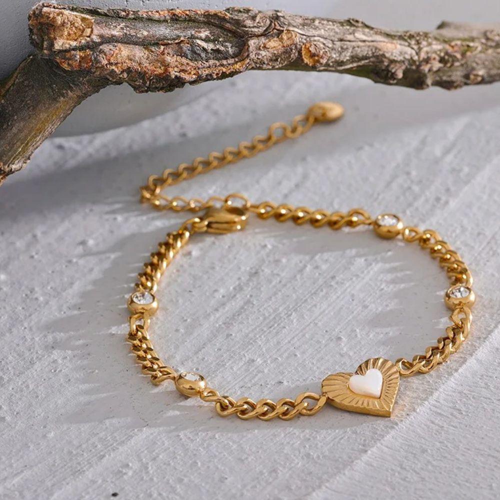 Amour Heart Bracelet - Father and Daughter Jewelry