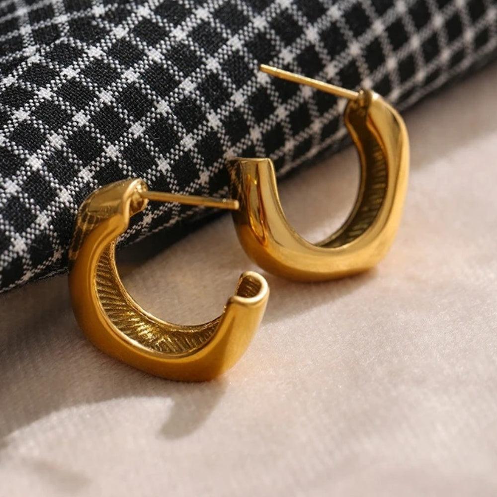 Soft Curve Hoops - Father and Daughter Jewelry