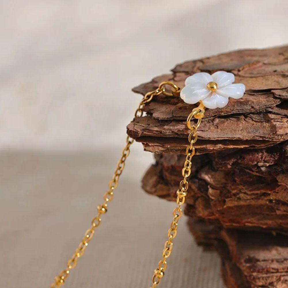 Blossom Shell Necklace - Father and Daughter Jewelry