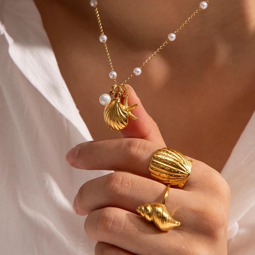 Ocean Whispers Necklace - Father and Daughter Jewelry