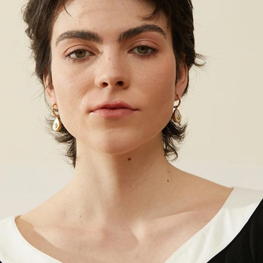 Avocado Drop Earrings - Father and Daughter Jewelry