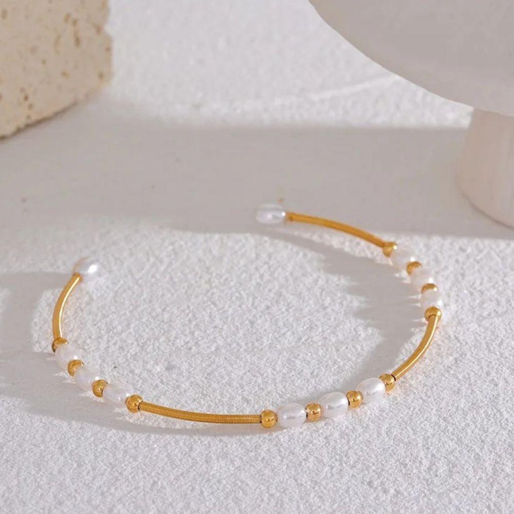 Lune Pearl Cuff - Father and Daughter Jewelry