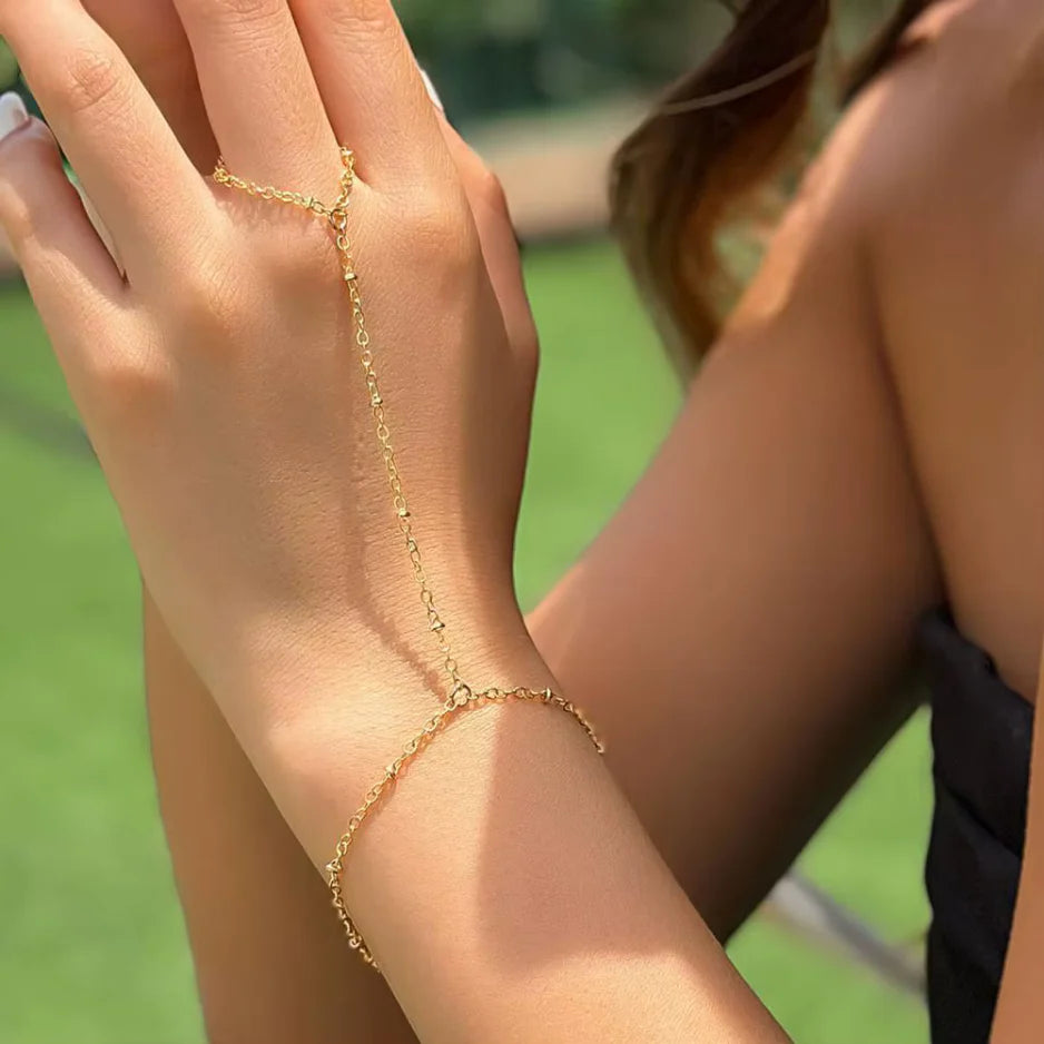 Golden Whisper Hand Chain