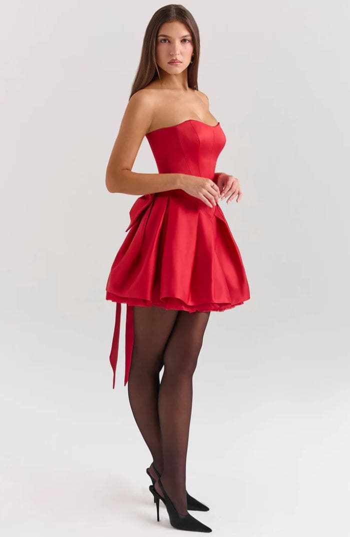 Selvara Scarlet Corset Mini Dress