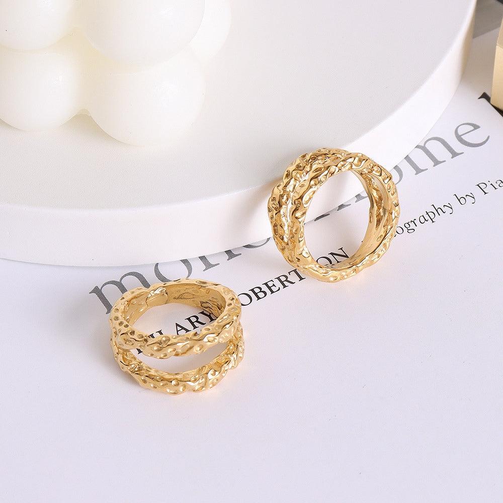 Golden Gala Circlets Ring - Father and Daughter Jewelry