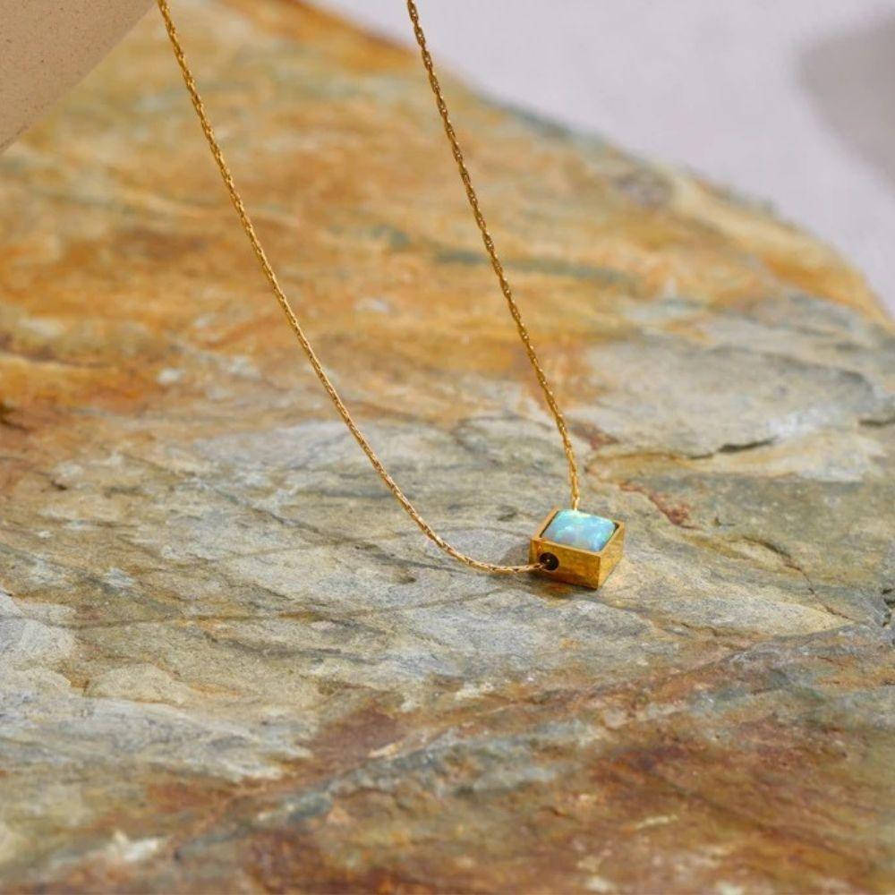 Opal Prism Necklace - Father and Daughter Jewelry