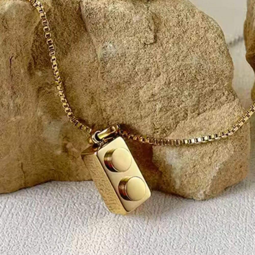 Lego Brick Necklace - Father and Daughter Jewelry