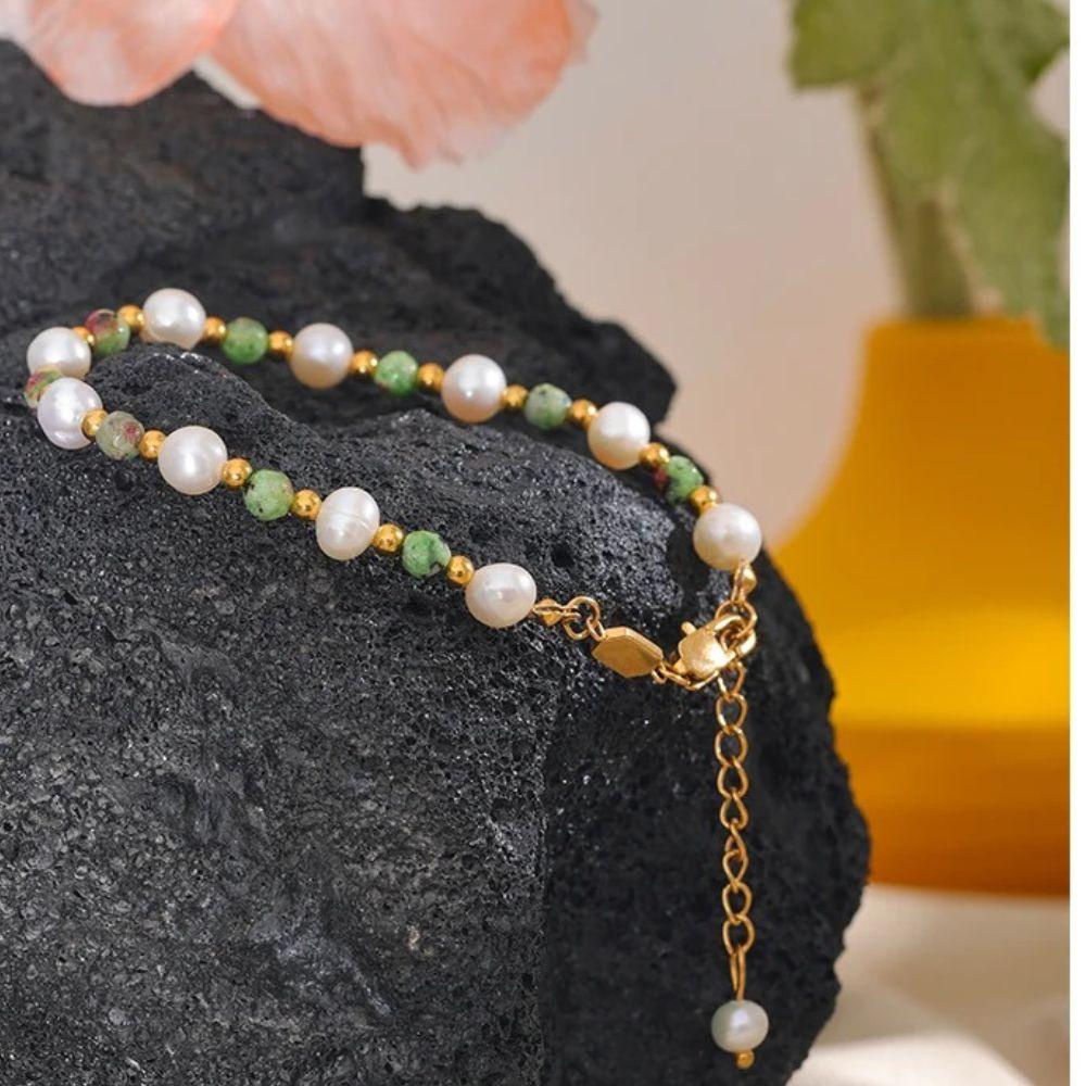 Verdant Pearl Bracelet - Father and Daughter Jewelry