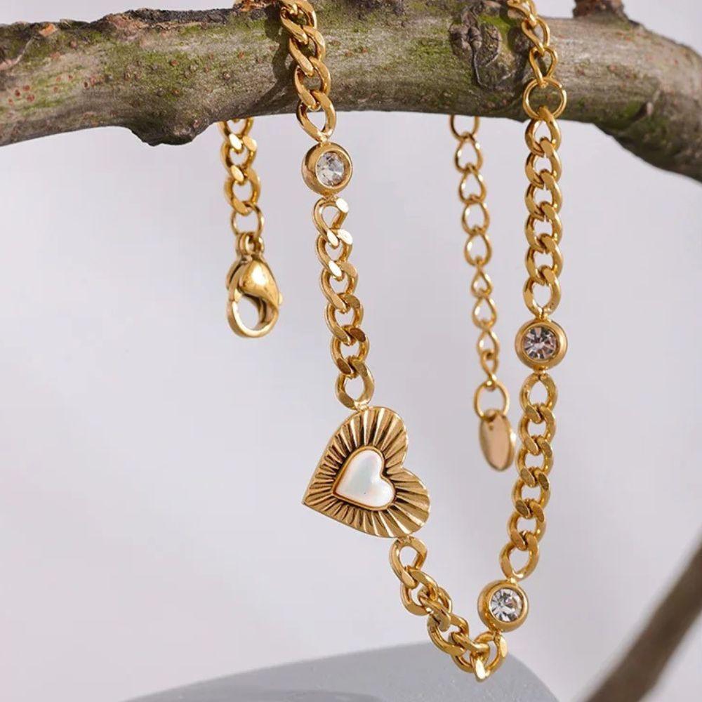 Amour Heart Bracelet - Father and Daughter Jewelry