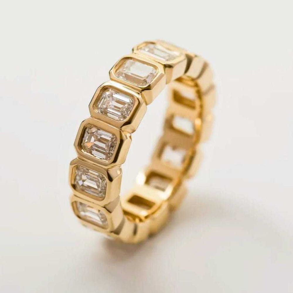 Baguette Zirconia Eternity Ring