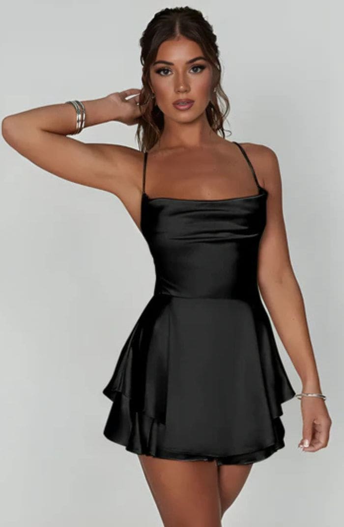 Selara Satin Mini Dress