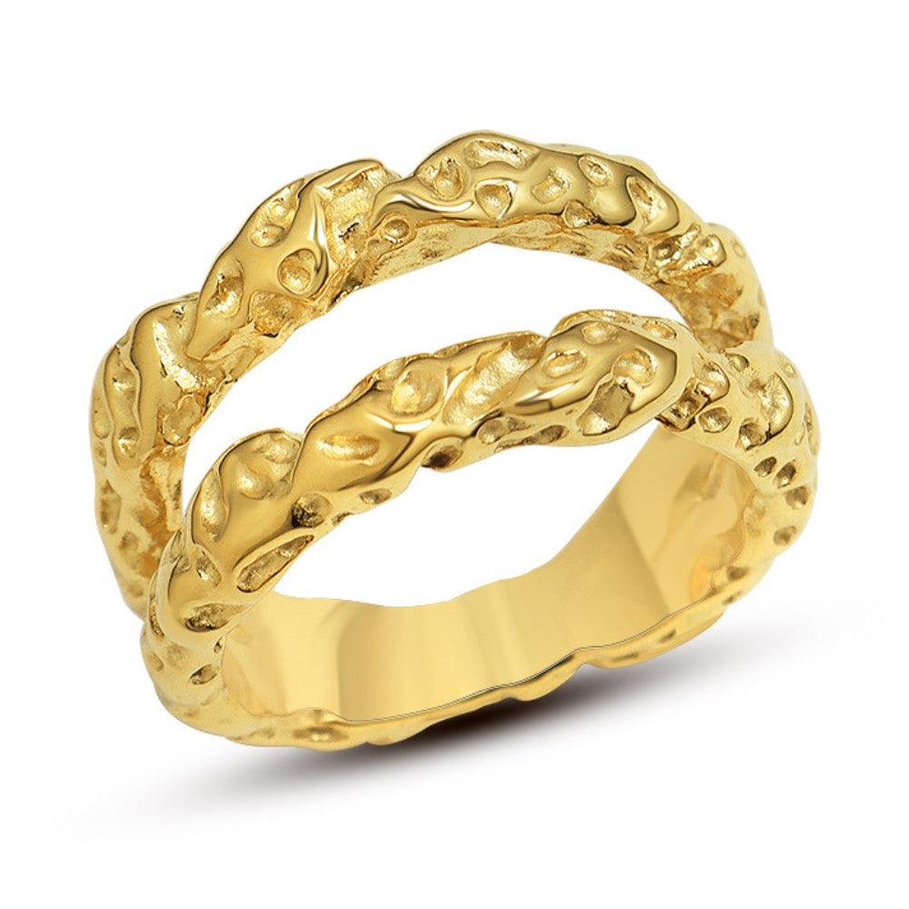 Golden Gala Circlets Ring - Father and Daughter Jewelry