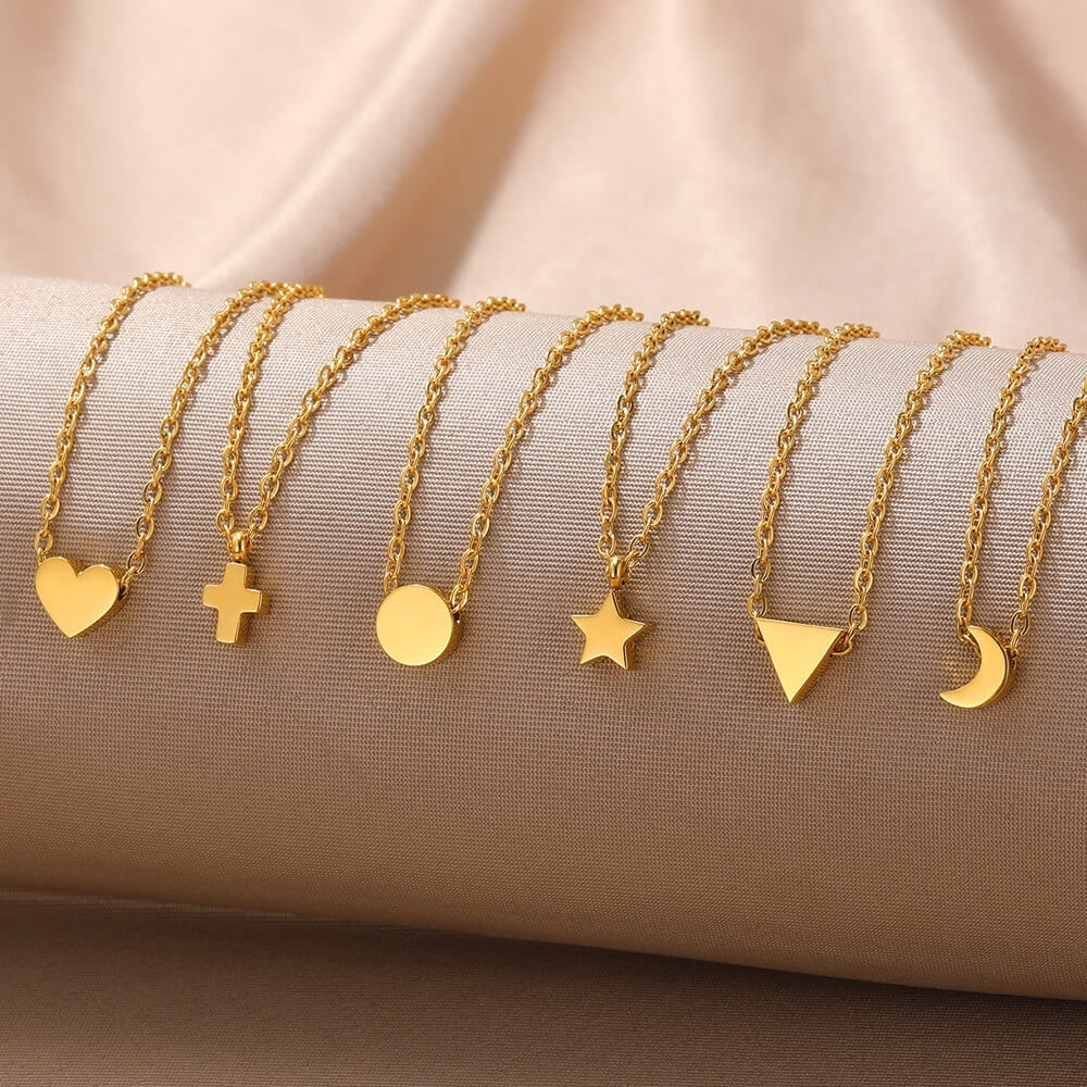 Golden Shapes Necklace